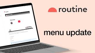 Routine 2 0 menu update