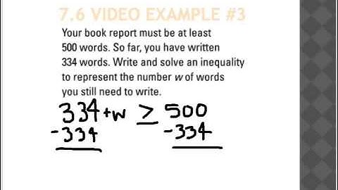 7.6 video example #3