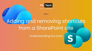 Adding and removing shortcuts from a SharePoint site - Video 4