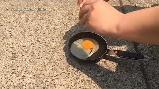شاهد: أسترالية تقلي بيضة على الرصيف بعد موجة حر غير مسبوقة