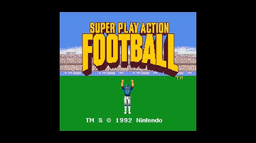 Super Play Action Football (SNES 60Hz / US) - Intro / Attract Mode