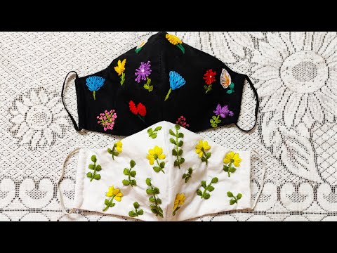 Embroidery Mask, Embroidery On Mask, Embroidery Mask Design, Mask Embroidery By Shab Embroideryish