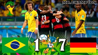 Brasil 1 x 7 Alemania Mundial Brasil 2014 semifinal resumen y goles