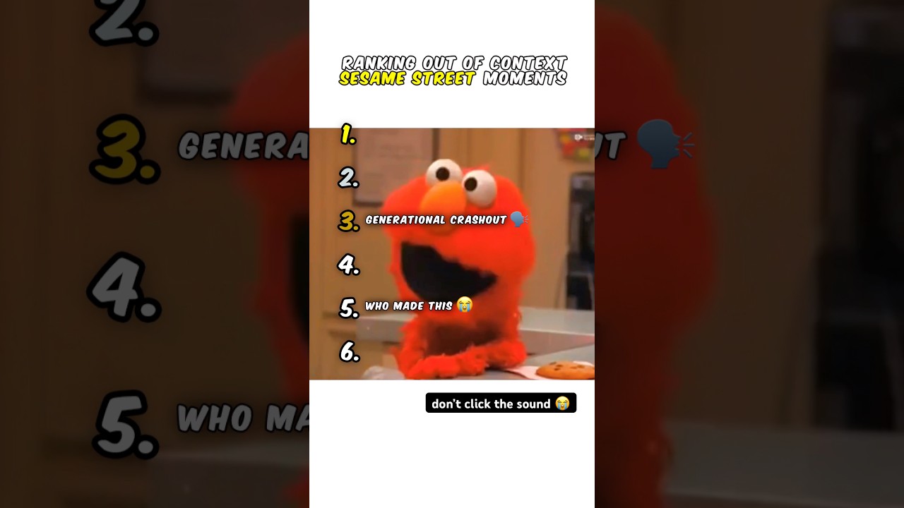 Ranking Sesame Street Moments 😭