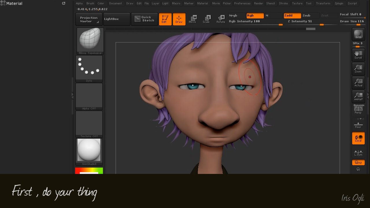 how to record a time lapse in zbrush