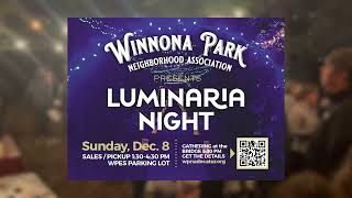 Winnona Park Neighborhood Association Luminaria Night 2024.