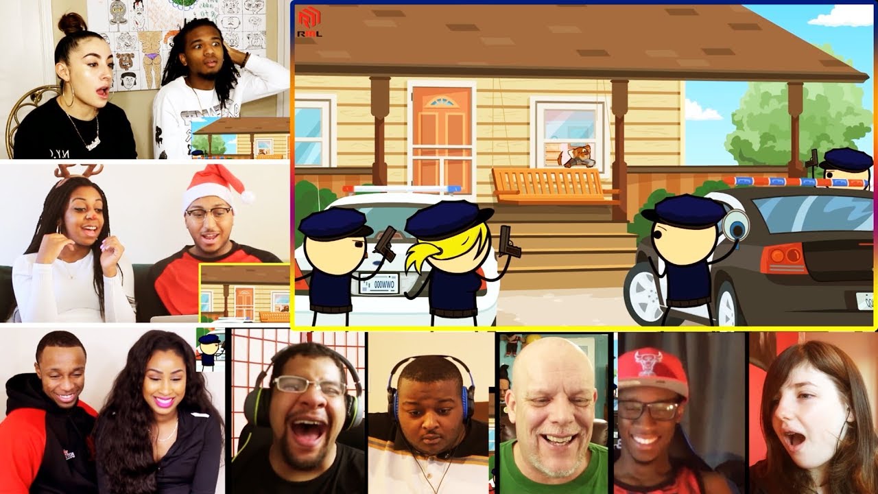 Cyanide & Happiness Compilation 8 REACTIONS MASHUP