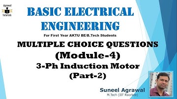 BEE/Multiple Choice Questions/3 Ph Induction Motor (Part-2)