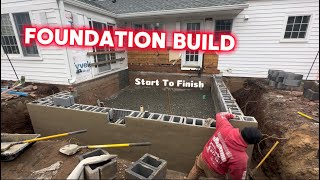 Foundation Build For A New Addition Timelapse