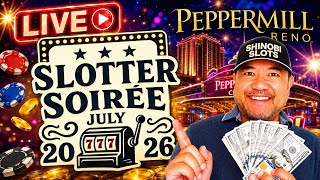 🛑 LIVE SLOT PLAY! 2026 SLOTTER SOIRÉE from the PEPPERMILL CASINO in RENO! #liveslots #shortfeed