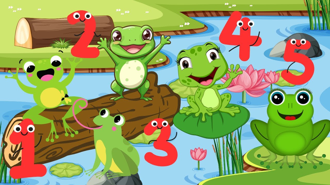 Five Little Speckled Frogs - Frog Songs for Kids - YouTube
