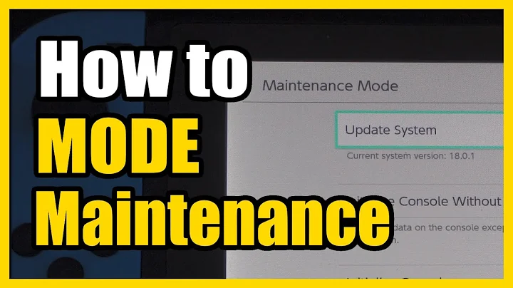 How to Enter the Maintenance Mode on Nintendo Switch (Easy Tutorial)