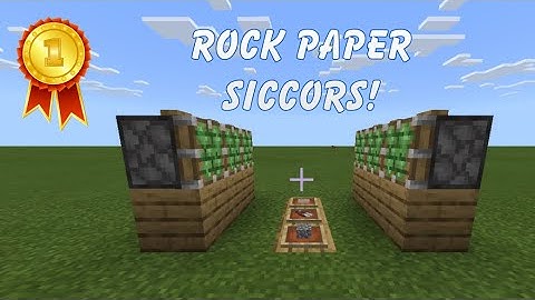 How to make a Rock Paper Scissors machine in Minecraft