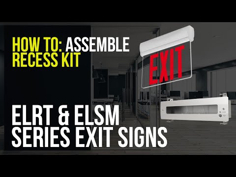 How To: Assemble an ELSM/ELRT recess kit
