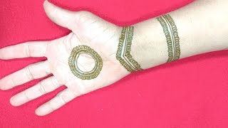 Mehendi design front hand simple and easy || Mehandi ka design new style henna design 2021 ||