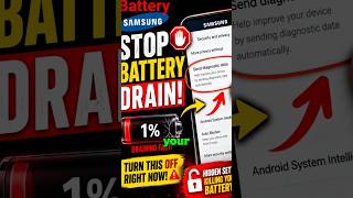 STOP Samsung Battery Drain Instantly! 🛑 (Turn This OFF)