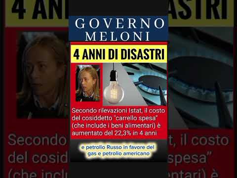 Video Governo Meloni - quattro anni di disastri