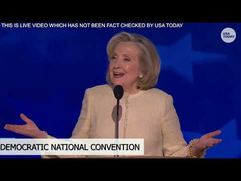 'Lock him up.' DNC crowd directs chant at Donald Trump amid felonies during Hillary Clinton speech