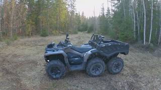Can-Am Outlander 6x6, Early spring ride to test the gopro