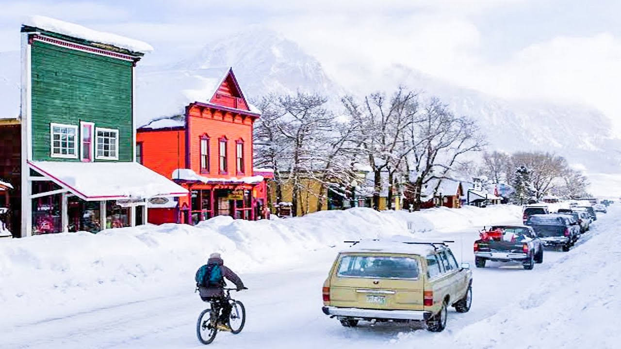 ❄ 🅻🅸🆅🅴❄Crested Butte Colorado🚠Ski Resort🎿Webcam📷Elk Ave🚡Mountain Village⛷