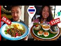 $1 Vs. $100 THAI FOOD in Bangkok, Thailand!  Which one is Worth It?