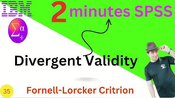 How to calculate Discriminant validity in SPSS & Excel || Divergent Validity in SPSS || Imtiaz Khan