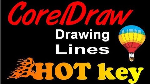 CorelDraw Tips & Tricks HOT Keys for drawing lines 2 point line Free hand tool and 3 point curve