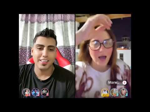 كروان مشاكل يشتم ويهين الفنانة مروة عبدالمنعم في الايف