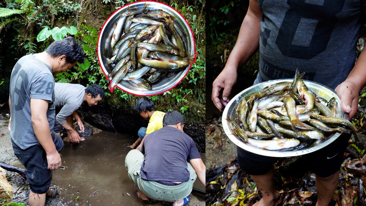 we are fishing with Big brother Diwaaz in our river @bhumicooking