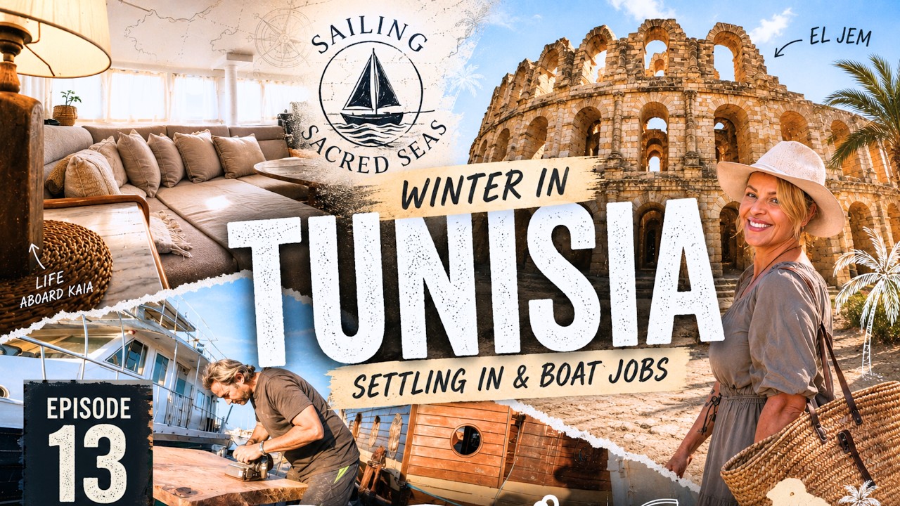 ⁣Wintering our Sailboat in Monastir Tunisia. Lagoon 440 catamaran. S.1,5 Ep.13
