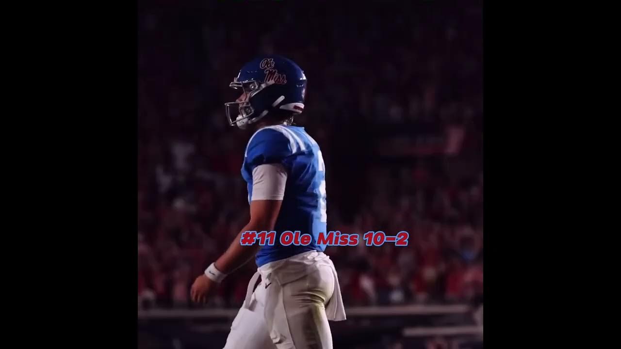 My final CFP ranking predictions YouTube