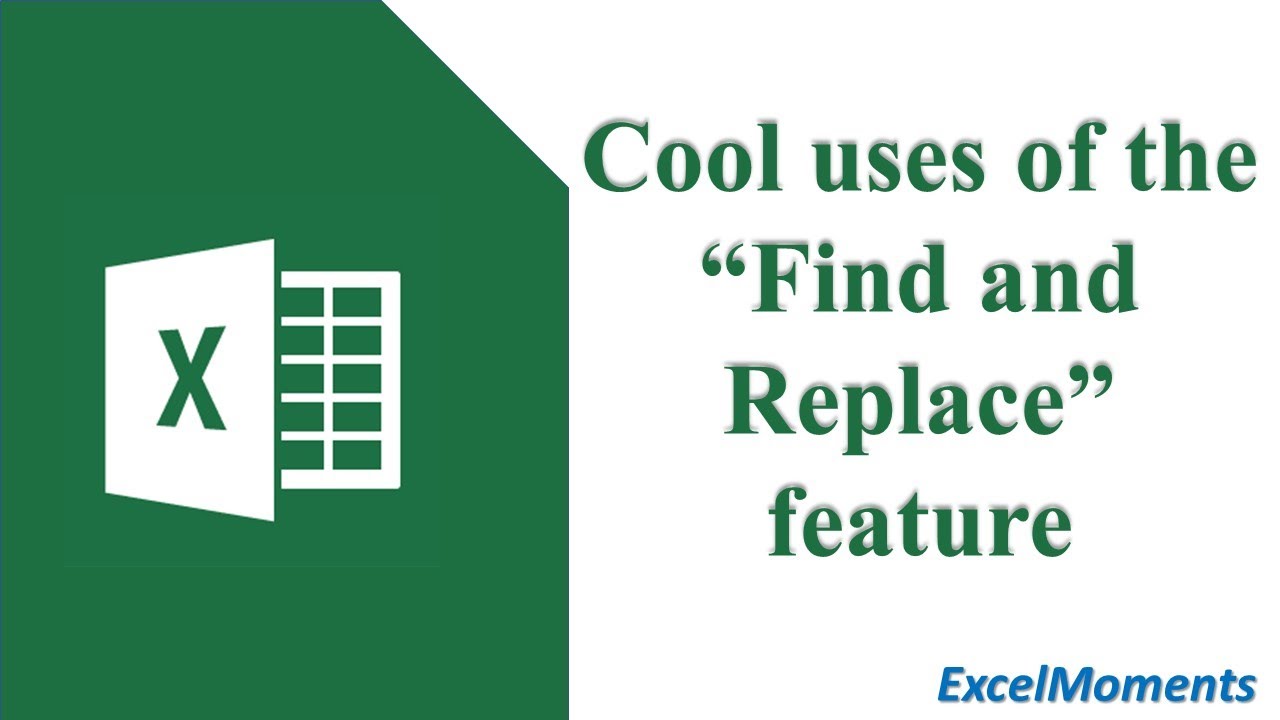 Find and Replace Tricks in Microsoft Excel - YouTube