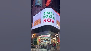 Thumbnail of KRISPY KREME  # THREE ELECTRONIC  BILLBOARD MIDTOWN NEW YORK CITY TIMES SQUARE IMG 0525