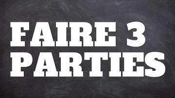 DISSERTATION de Philosophie - Comment faire 3 parties ?