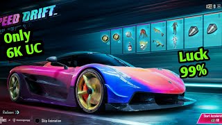 KOENIGSEGG Lucky Spin | PUBG MOBILE X KOENIGSEGG | SPEED DRIFT | Koenigsegg Create opening 😌