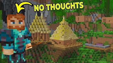 Building a Village with NO PLAN in my Minecraft World