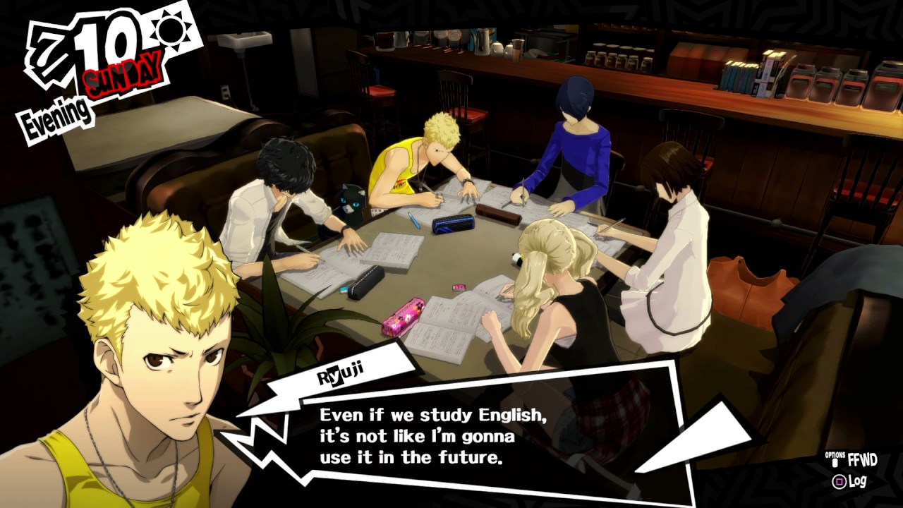 Persona 5 - Sunday 7/10: Cafe Leblanc: Ryuji, Ann & Yusuke Tell Makoto ...