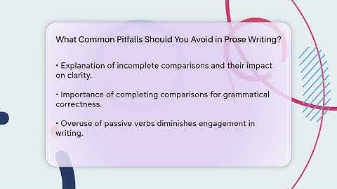 What Common Pitfalls Should You Avoid in Prose Writing? - The Prose Path