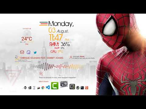 Rainmeter | Make Your Desktop Modern. Spider Man Theme For desktop  - خلفية سطح المكتب سبايدر مان