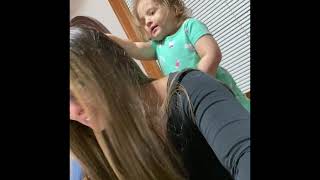 Letting Your Toddler Do Your Hair 101