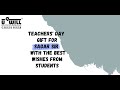 Students surprise Teachers with the message of gratitude