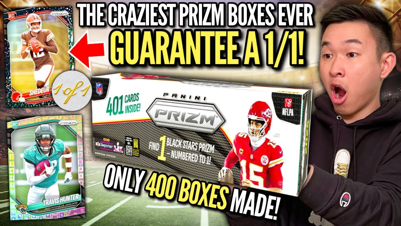 THE CRAZIEST PRIZM FOOTBALL BOXES EVER GUARANTEE BLACK 1/1's ($3000)! 😱🔥 2025 Panini Premium Box Set