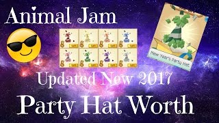 UPDATED Animal Jam Party Hats Worth New 2017!!