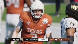 College Football Playoffs Round 2- 5 Wake Forest vs. 1 Texas: Great Lakes Southern Conference