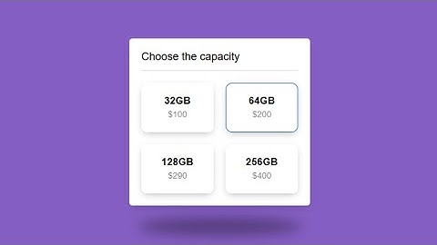 How to Make Custom Price Radio Buttons with HTML and CSS Only