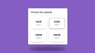 How to Make Custom Price Radio Buttons with HTML and CSS Only screenshot 2