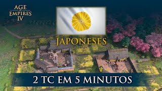 Japoneses - Build Order 2 TC em 5 Minutos | Age of Empires 4