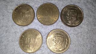 ARGENTINA MONEDAS DE 100 PESOS QUE VALEN ENTRE 600 Y 1250 DOLARES