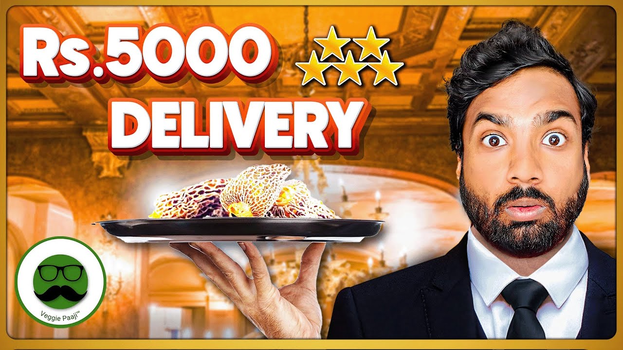 Rs 5000 5 Star Food Delivery Review | Guchhi Mushroom | Veggie Paaji