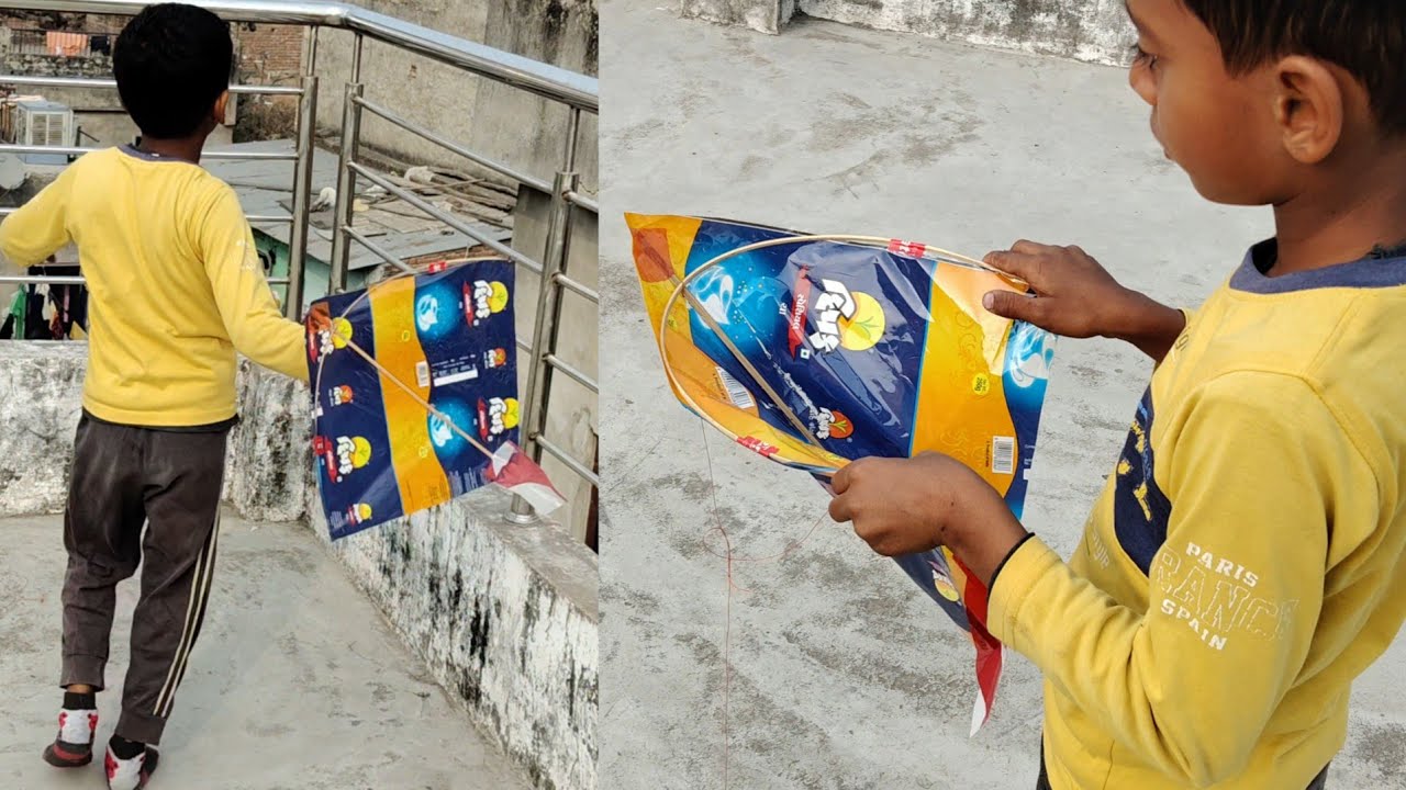 Ek Patang kaat ke ghar mai le aaya